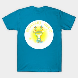 (Texted Pastel Carpet-like Version) Believer's World Resident Wopwop T-Shirt